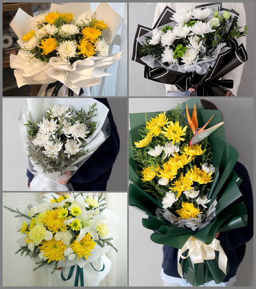 上海奉贤区金汇镇明星村白事花束代送